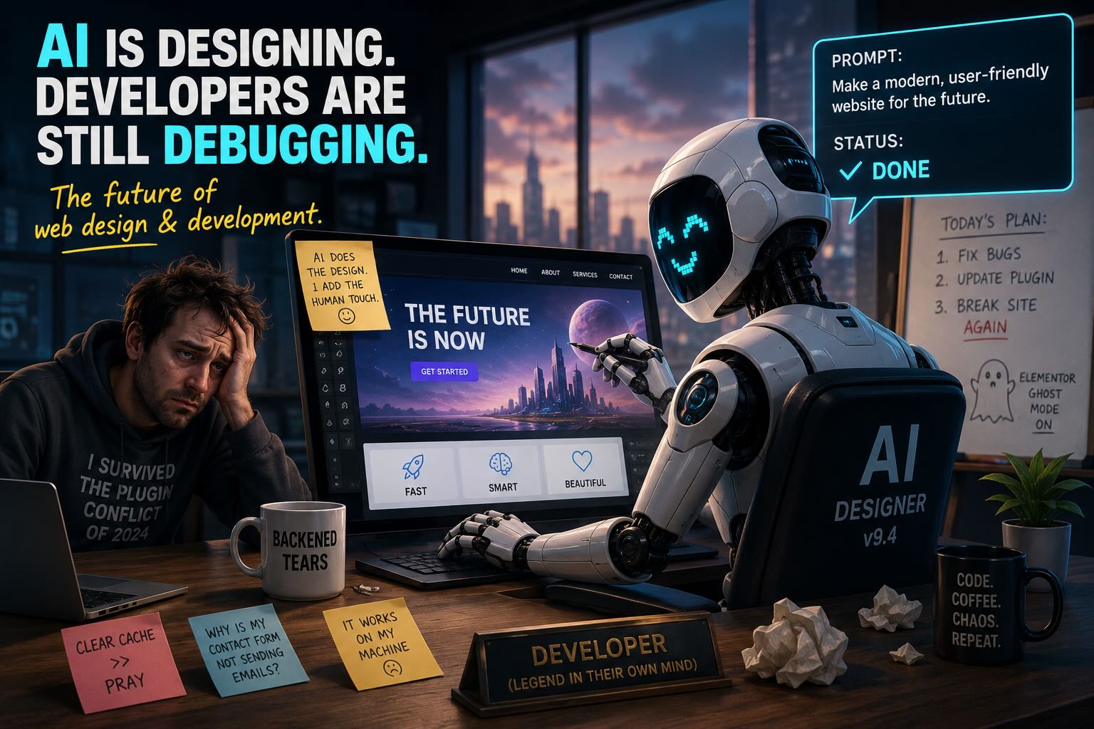The Future of Web Design & Development According to AI